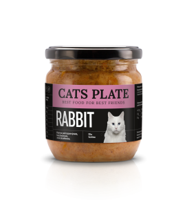 Cats Plate Rabbit 360g - Outlet