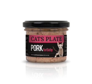 Cats Plate for Baby Pork 100g - Outlet