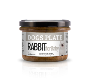Dogs Plate for Baby Rabbit 180g - Outlet