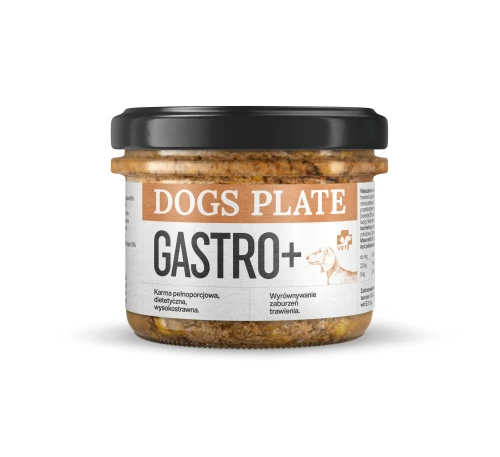 Dogs Plate Vet Gastro+ 180g Karma specjalistyczna z mięsa z kangura dla psów z chorobami jelit i trzustki