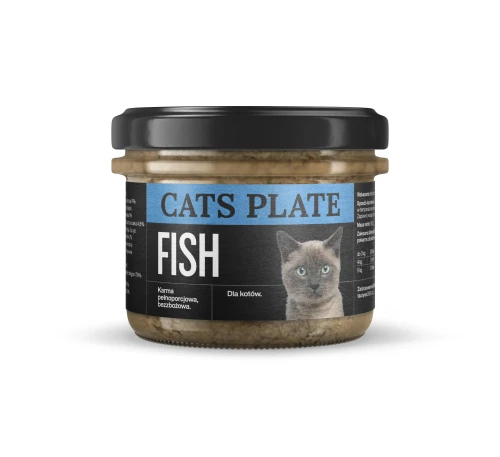 Cats Plate Fish 180g Karma z fileta z dorsza dla kota
