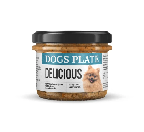 Dogs Plate Delicious 180g Karma monobiałkowa z mięsa z kaczki