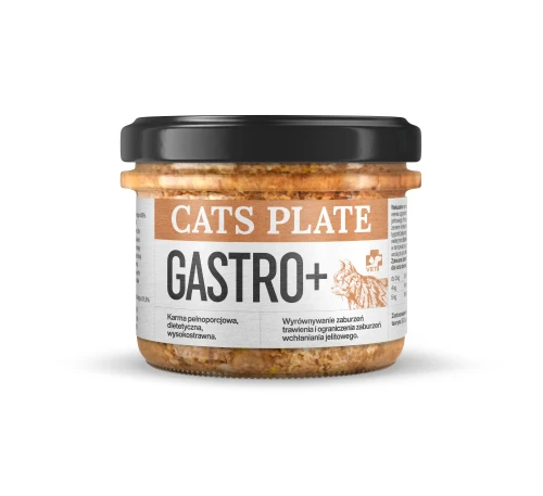 Zestaw 24 słoików - Cats Plate Vet Gastro+ 180g