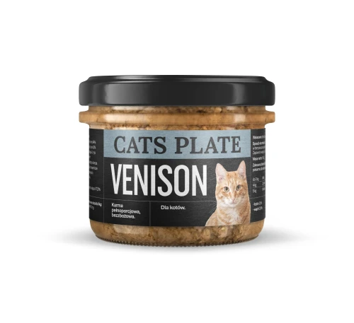 Zestaw 12 słoików - Cats Plate Venison 180g