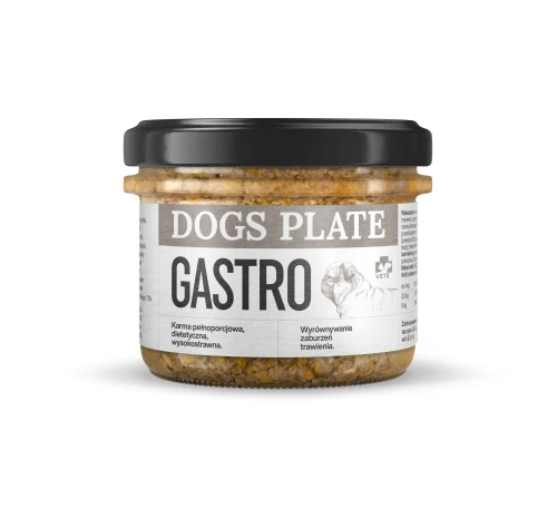 Zestaw 12 słoików - Dogs Plate Vet Gastro 180g