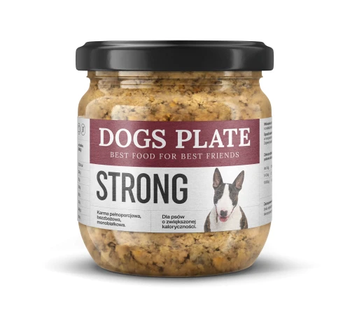 Zestaw 24 słoików - Dogs Plate Strong 360g