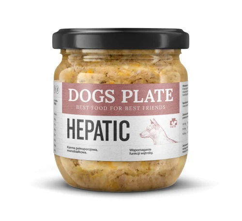 Zestaw 12 słoików - Dogs Plate Vet Hepatic 360g
