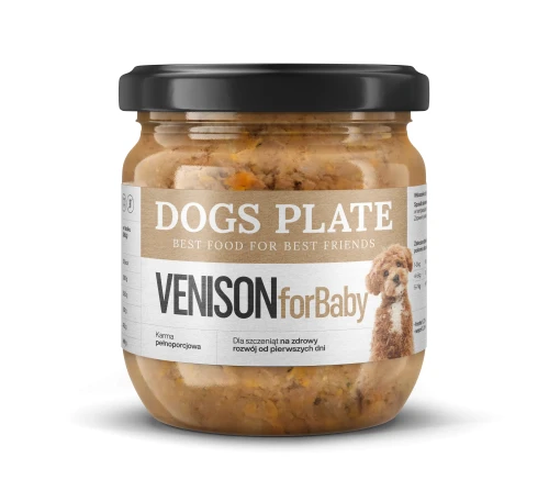Zestaw 12 słoików - Dogs Plate for Baby Venison 360g