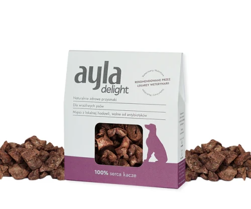 AYLA-Delight-pies-przysmaki-liofilizowane-kaczka-serce-przod.webp