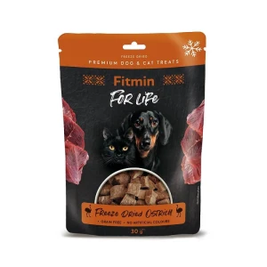 FITMIN Dog & Cat Freeze Dried Ostrich - Liofilizowany Struś 30g 