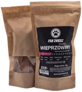 PAN ZWIERZ Naturalne Smaczki z Wieprzowiny 25g