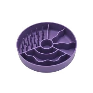 FIBOO Slow Fibowl miska spowalniająca jedzenie - fioletowa 19 cm