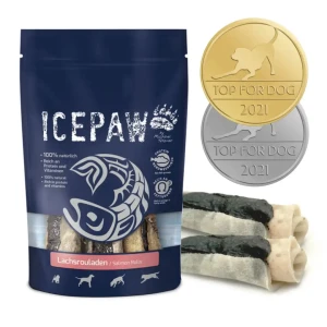 ICEPAW Lachsrouladen - roladki do żucia dla psów 3 szt