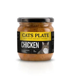 Zestaw 12 słoików - Cats Plate Chicken 360g