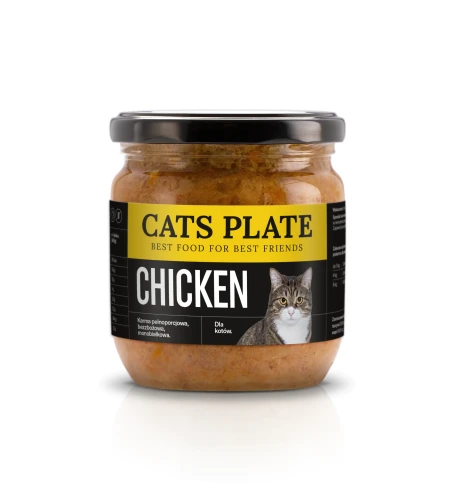 Cats Plate Chicken 360g Karma monobiałkowa z mięsa z kurczaka dla kota