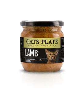 Zestaw 24 słoików Cats Plate Lamb 360g