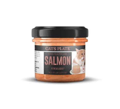 Cats Plate Salmon Mousse 100g Mus z fileta z łososia dla kotów