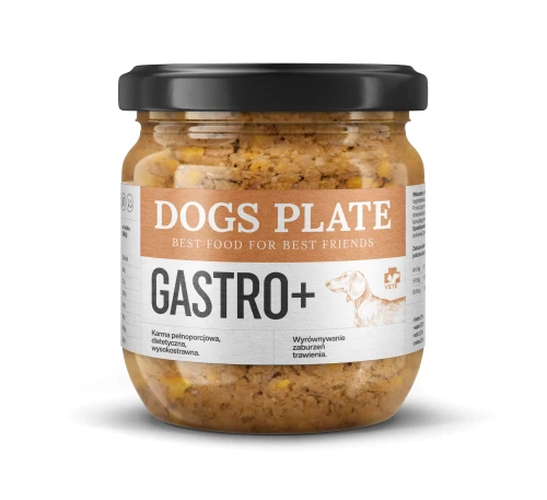 Dogs Plate Vet Gastro+ 360g Karma specjalistyczna z mięsa z kangura dla psów z chorobami jelit i trzustki