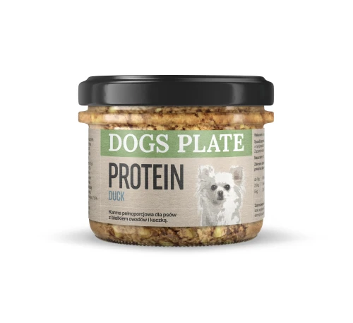 Zestaw 24 słoików - Dogs Plate Protein z mięsem z kaczki 180g