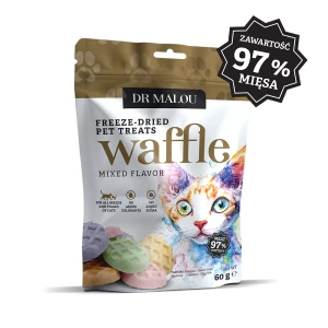 Dr Malou Wafle liofilizowane mięsa kurczaka (mix smaków) 60g