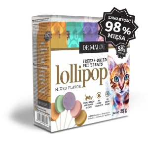 Dr Malou Liofilizowane lizaki mięsne dla kotów – mix smaków 25g