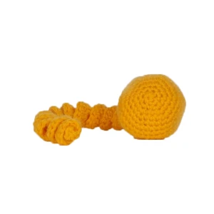 THE MISS CAT Piłeczka ze Sprężynką SPRING BALL - Żółta