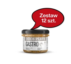 Zestaw 12 słoików - Dogs Plate Vet Gastro 180g