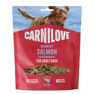 CARNILOVE Crunchy Snack Salmon & Blueberries Łosoś z Jagodami 200g