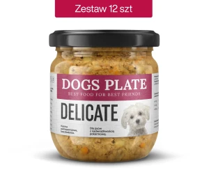 Zestaw 12 słoików - Dogs Plate Delicate 360g