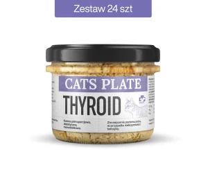 Zestaw 24 słoików - Cats Plate Vet Thyroid 180g