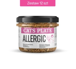 Zestaw 12 słoików - Cats Plate Allergic 180g