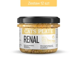 Zestaw 12 słoików Cats Plate Renal z kaczką 180g