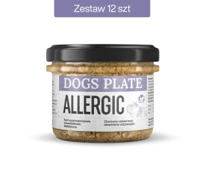 Zestaw 12 słoików - Dogs Plate Vet Allergic 180g