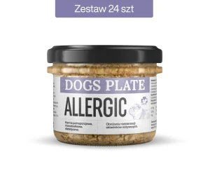 Zestaw 24 słoików - Dogs Plate Vet Allergic 180g