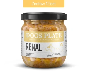 Zestaw 12 słoików - Dogs Plate Vet Renal z wieprzowiną 360g