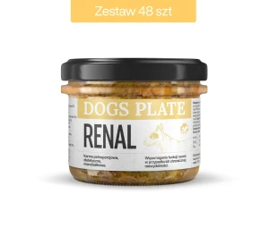 Zestaw 48 słoików - Dogs Plate Vet Renal z wieprzowiną 180g