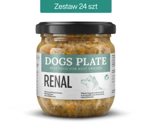 Zestaw 24 słoików - Dogs Plate Vet Renal z jagnięciną 360g