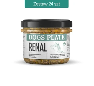 Zestaw 24 słoików - Dogs Plate Vet Renal z jagnięciną 180g
