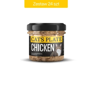 Zestaw 24 słoików - Cats Plate Chicken 100g - oszczędzasz 30 PLN