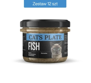  Zestaw 12 słoików - Cats Plate Fish 180g