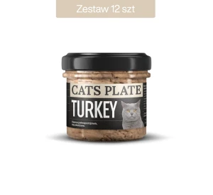 Zestaw 12 słoików - Cats Plate Turkey 100g