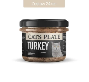 Zestaw 24 słoików - Cats Plate Turkey 180g - oszczędzasz 45 PLN