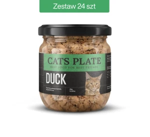 Zestaw 24 słoików - Cats Plate Duck 360g