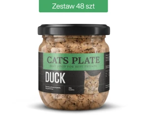 Zestaw 48 słoików - Cats Plate Duck 360g