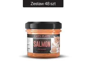 Zestaw 48 słoików - Cats Plate Salmon Mousse 100g