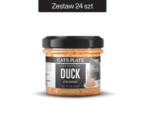 Zestaw 24 słoików - Cats Plate Duck Mousse 100g