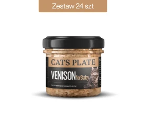 Zestaw 24 słoików - Cats Plate for Baby Venison 100g
