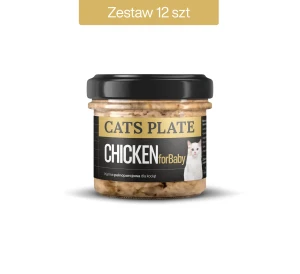  Zestaw 12 słoików - Cats Plate for Baby Chicken 100g