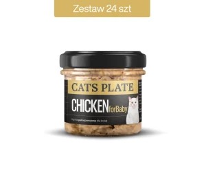  Zestaw 24 słoików - Cats Plate for Baby Chicken 100g