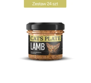 Zestaw 24 słoików - Cats Plate Lamb 100g